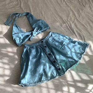 Motel Halter Top and Skirt